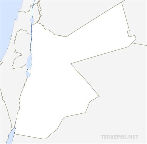 Jordánia vaktérkép